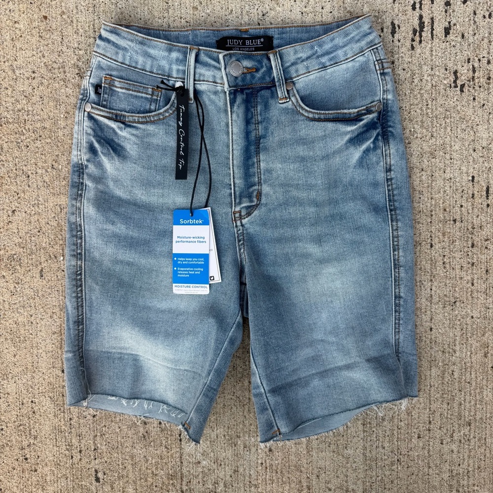 Judy Blue Light Blue Men's Denim Cutoff Shorts
